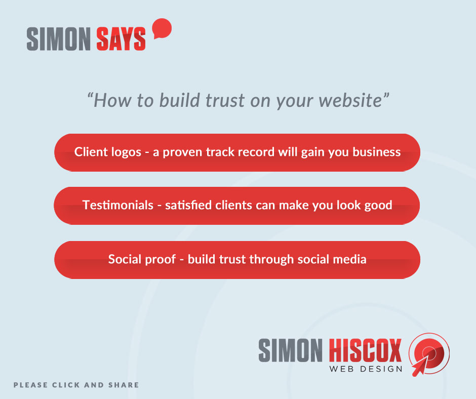 how to build trust on your website
